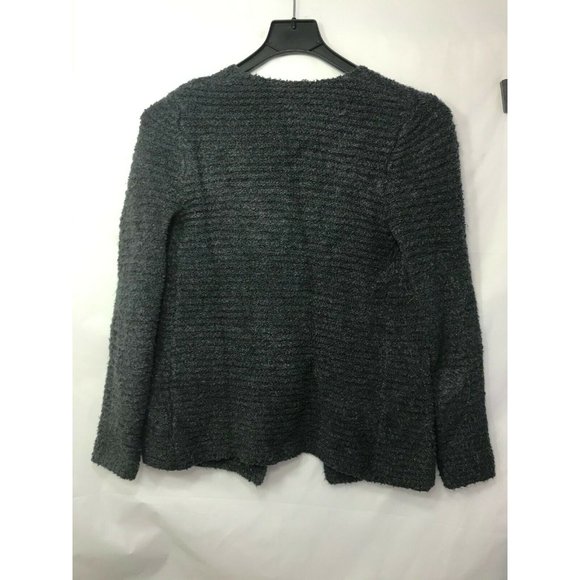 Loft outlet by Anne Taylor Petite grey cardigan XPS, open front EUC - Picture 5 of 8